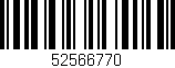 Código de barras (EAN, GTIN, SKU, ISBN): '52566770'
