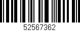 Código de barras (EAN, GTIN, SKU, ISBN): '52567362'