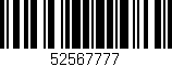Código de barras (EAN, GTIN, SKU, ISBN): '52567777'