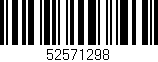Código de barras (EAN, GTIN, SKU, ISBN): '52571298'
