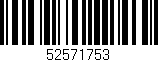 Código de barras (EAN, GTIN, SKU, ISBN): '52571753'