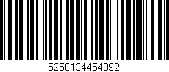 Código de barras (EAN, GTIN, SKU, ISBN): '5258134454892'