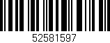 Código de barras (EAN, GTIN, SKU, ISBN): '52581597'