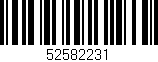 Código de barras (EAN, GTIN, SKU, ISBN): '52582231'