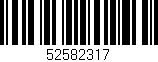 Código de barras (EAN, GTIN, SKU, ISBN): '52582317'