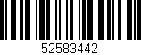 Código de barras (EAN, GTIN, SKU, ISBN): '52583442'