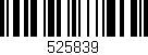 Código de barras (EAN, GTIN, SKU, ISBN): '525839'