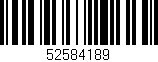 Código de barras (EAN, GTIN, SKU, ISBN): '52584189'