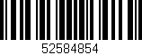 Código de barras (EAN, GTIN, SKU, ISBN): '52584854'