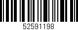 Código de barras (EAN, GTIN, SKU, ISBN): '52591198'