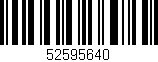 Código de barras (EAN, GTIN, SKU, ISBN): '52595640'