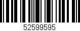 Código de barras (EAN, GTIN, SKU, ISBN): '52599595'