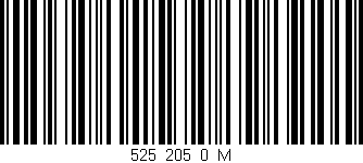 Código de barras (EAN, GTIN, SKU, ISBN): '525_205_0_M'