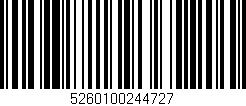 Código de barras (EAN, GTIN, SKU, ISBN): '5260100244727'