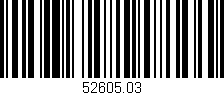 Código de barras (EAN, GTIN, SKU, ISBN): '52605.03'