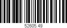 Código de barras (EAN, GTIN, SKU, ISBN): '52605.49'