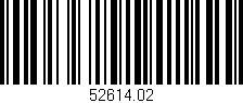 Código de barras (EAN, GTIN, SKU, ISBN): '52614.02'