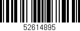 Código de barras (EAN, GTIN, SKU, ISBN): '52614895'