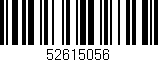 Código de barras (EAN, GTIN, SKU, ISBN): '52615056'