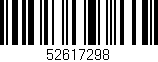 Código de barras (EAN, GTIN, SKU, ISBN): '52617298'