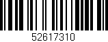 Código de barras (EAN, GTIN, SKU, ISBN): '52617310'