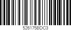 Código de barras (EAN, GTIN, SKU, ISBN): '526175BDC3'