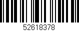 Código de barras (EAN, GTIN, SKU, ISBN): '52618378'