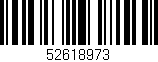 Código de barras (EAN, GTIN, SKU, ISBN): '52618973'