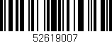 Código de barras (EAN, GTIN, SKU, ISBN): '52619007'