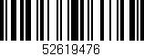 Código de barras (EAN, GTIN, SKU, ISBN): '52619476'