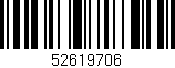 Código de barras (EAN, GTIN, SKU, ISBN): '52619706'