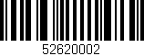 Código de barras (EAN, GTIN, SKU, ISBN): '52620002'