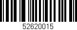 Código de barras (EAN, GTIN, SKU, ISBN): '52620015'
