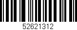 Código de barras (EAN, GTIN, SKU, ISBN): '52621312'