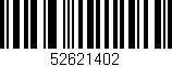 Código de barras (EAN, GTIN, SKU, ISBN): '52621402'