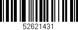 Código de barras (EAN, GTIN, SKU, ISBN): '52621431'