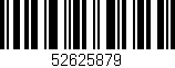 Código de barras (EAN, GTIN, SKU, ISBN): '52625879'