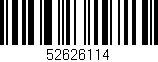 Código de barras (EAN, GTIN, SKU, ISBN): '52626114'