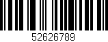 Código de barras (EAN, GTIN, SKU, ISBN): '52626789'