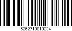 Código de barras (EAN, GTIN, SKU, ISBN): '5262713818234'