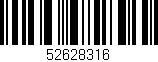 Código de barras (EAN, GTIN, SKU, ISBN): '52628316'