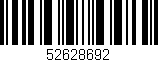 Código de barras (EAN, GTIN, SKU, ISBN): '52628692'