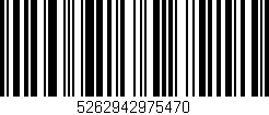 Código de barras (EAN, GTIN, SKU, ISBN): '5262942975470'