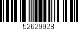 Código de barras (EAN, GTIN, SKU, ISBN): '52629928'