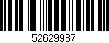 Código de barras (EAN, GTIN, SKU, ISBN): '52629987'