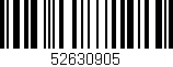 Código de barras (EAN, GTIN, SKU, ISBN): '52630905'