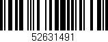 Código de barras (EAN, GTIN, SKU, ISBN): '52631491'