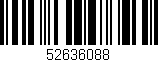 Código de barras (EAN, GTIN, SKU, ISBN): '52636088'