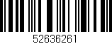 Código de barras (EAN, GTIN, SKU, ISBN): '52636261'