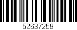 Código de barras (EAN, GTIN, SKU, ISBN): '52637259'